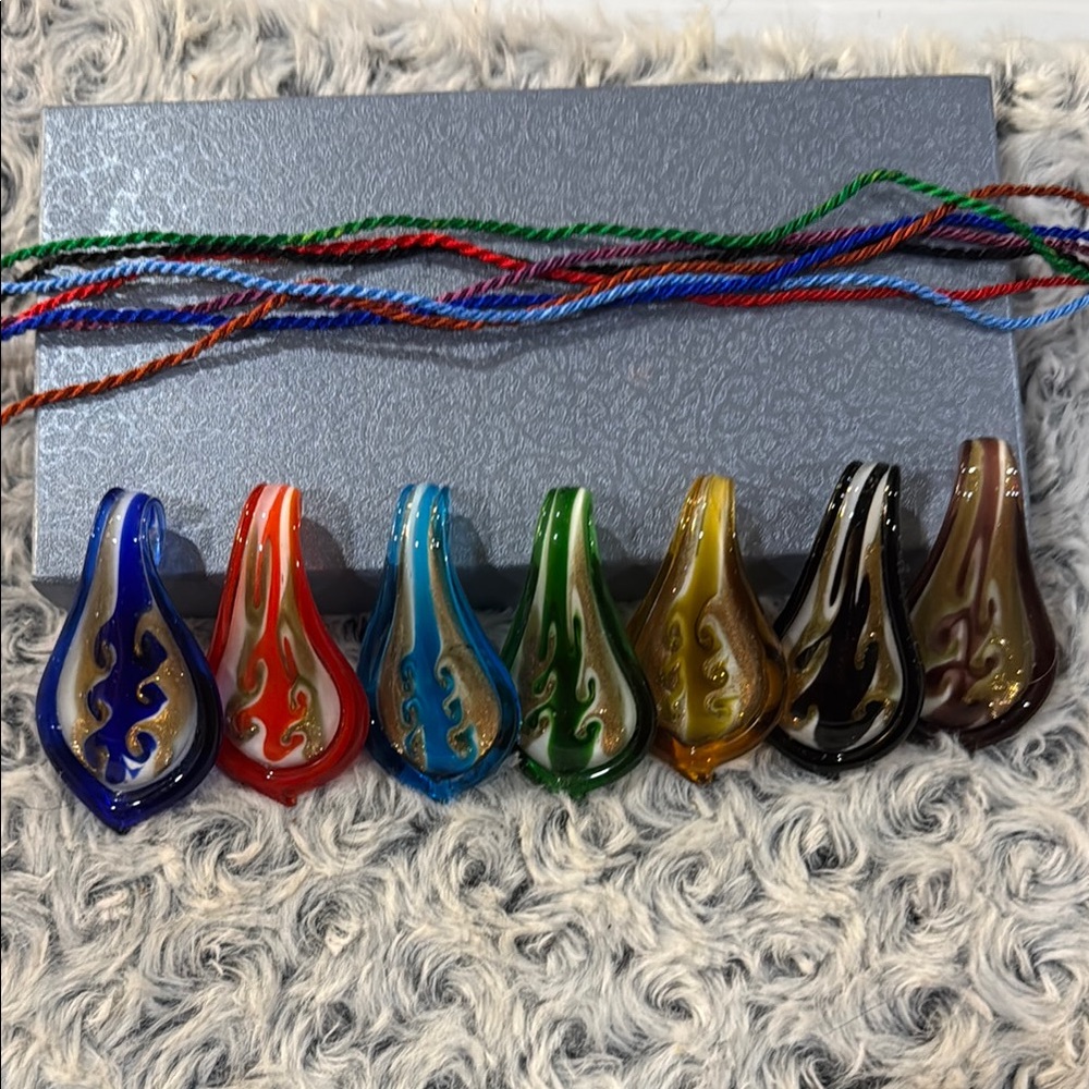 Vibrant Glass Pendant Collection